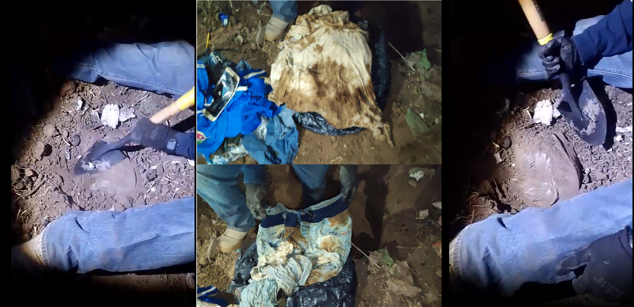 Además de los restos humanos fueron encontradas diversas prendas 
(Foto: captura de pantalla/Facebook/@HastaEncontrarteGto)