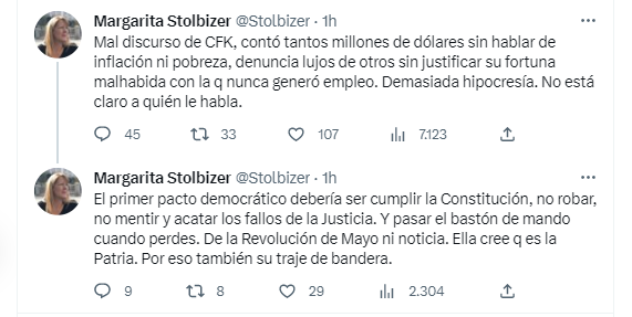 La postura de Margarita Stolbizer