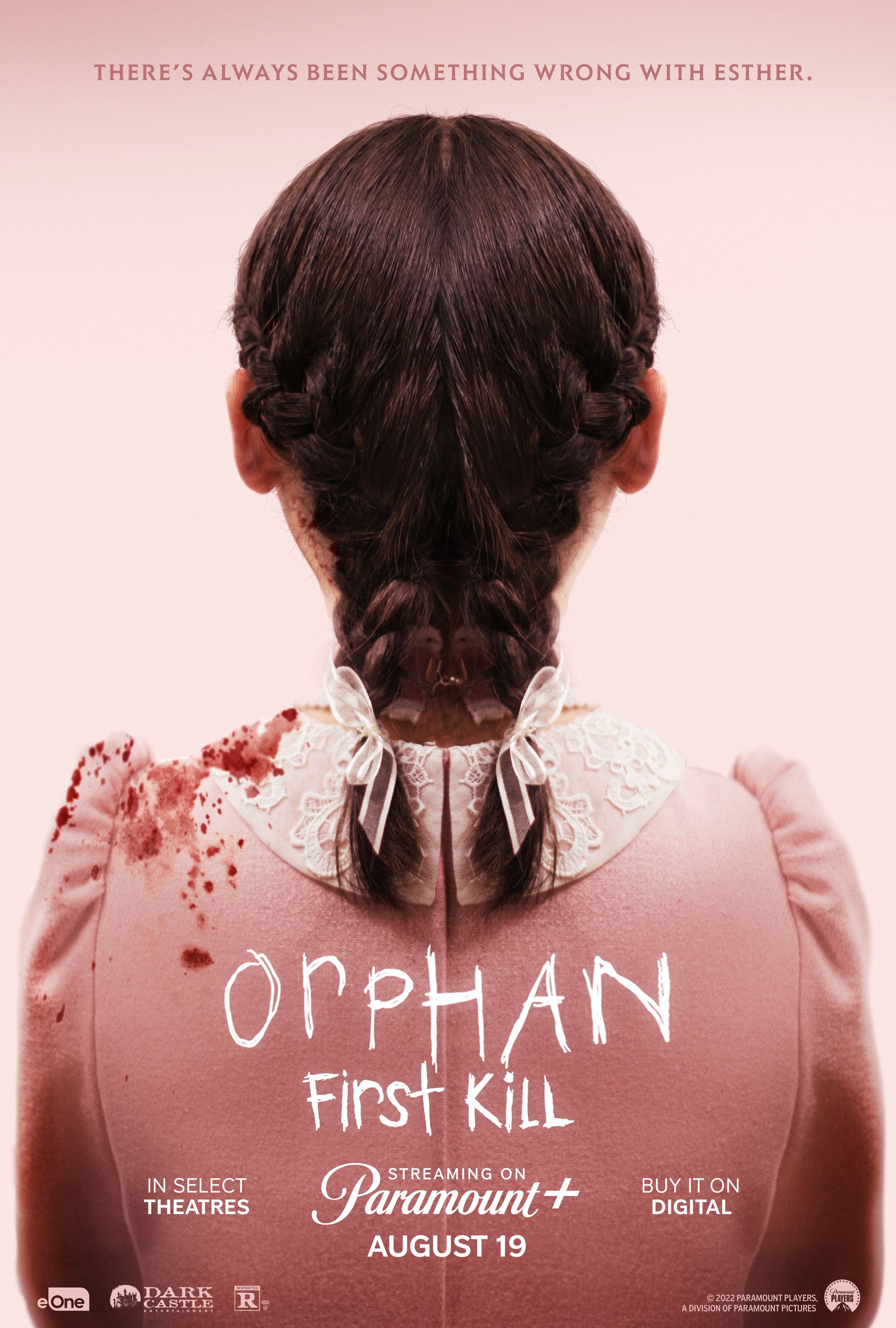 Póster oficial de "La huérfana 2", titulada en inglés como "Orphan: First Kill". (Paramount Plus)
