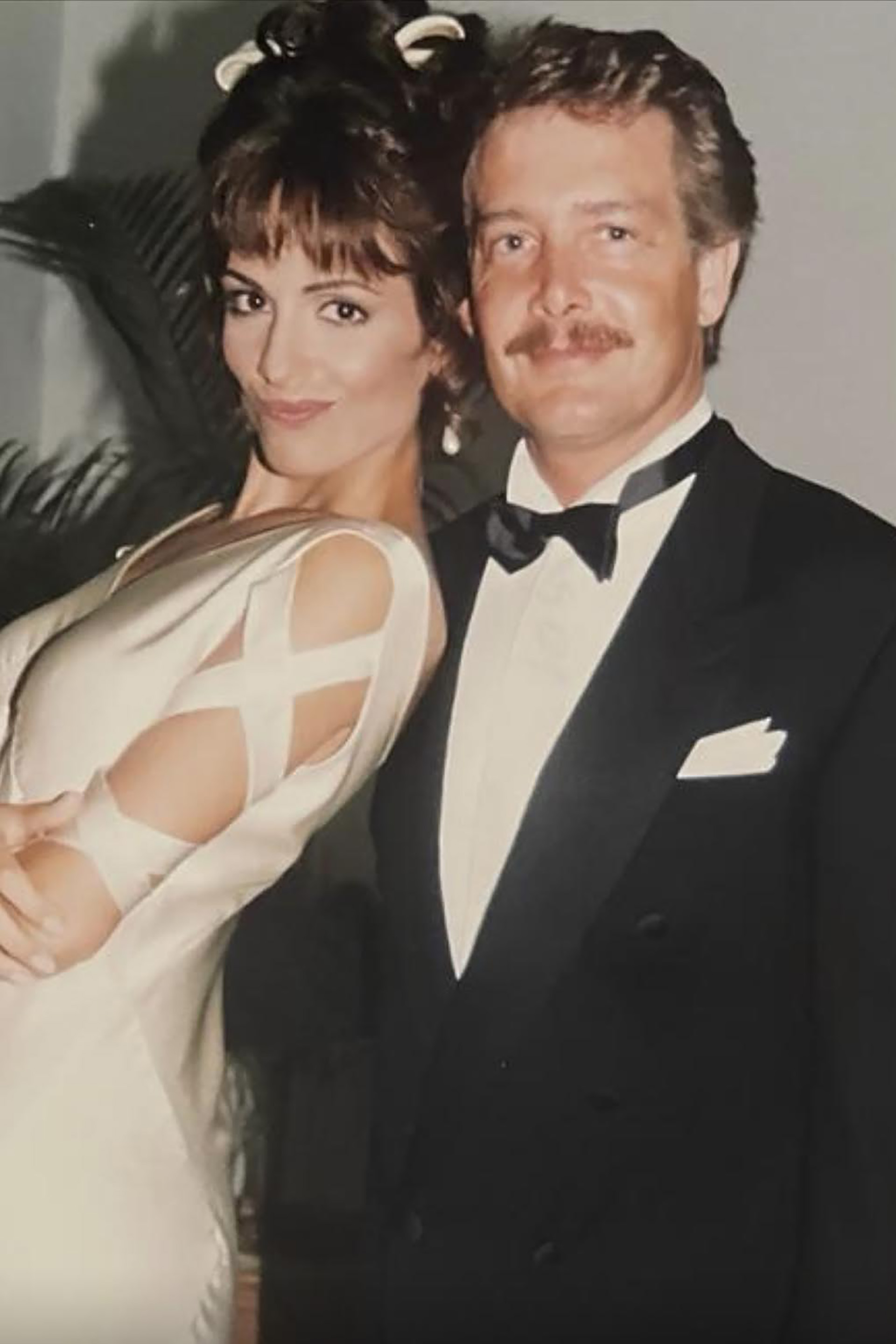 Daniela Cardone y Rolando Pisanú el día de su boda, 28 de octubre de 1993