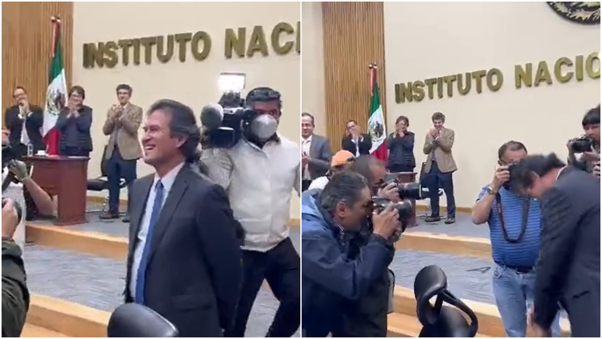 The executive secretary received an amparo to return to his position at the INE (Screenshots/Twitter/Jannet López Ponce)