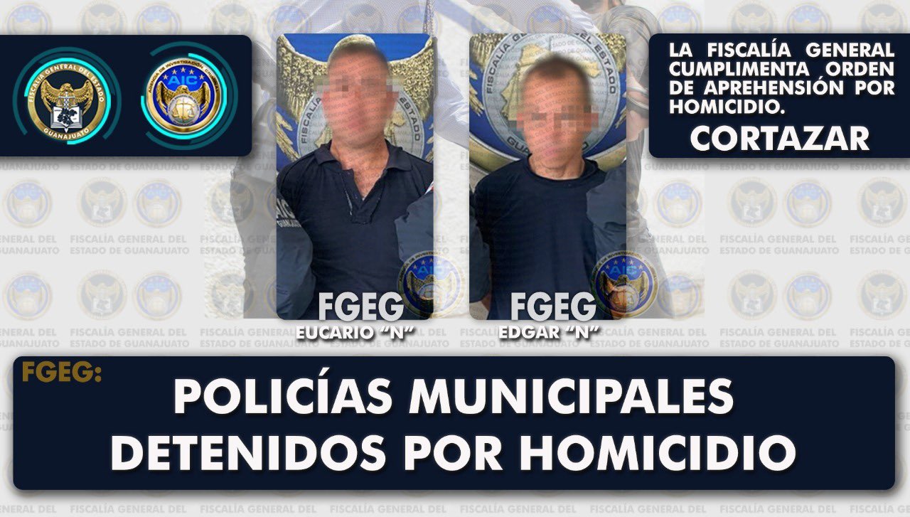 Cortazar agents had differences with ministerial agents during the capture (Photo: FGE-Guanajuato)