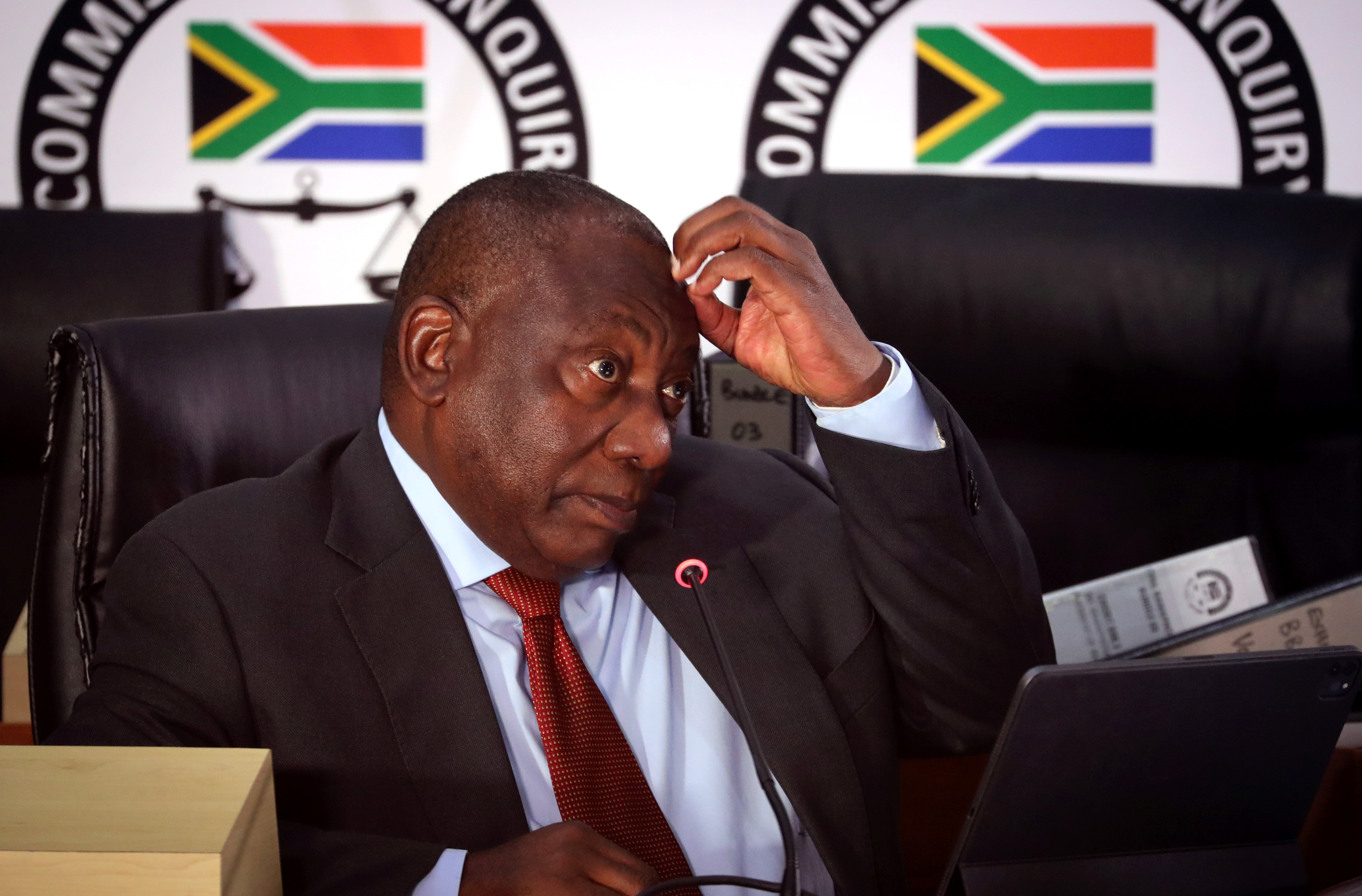 El Parlamento de Sudáfrica definirá si inicia un proceso de destitución del presidente Cyril Ramaphosa (REUTERS/Sumaya Hisham)