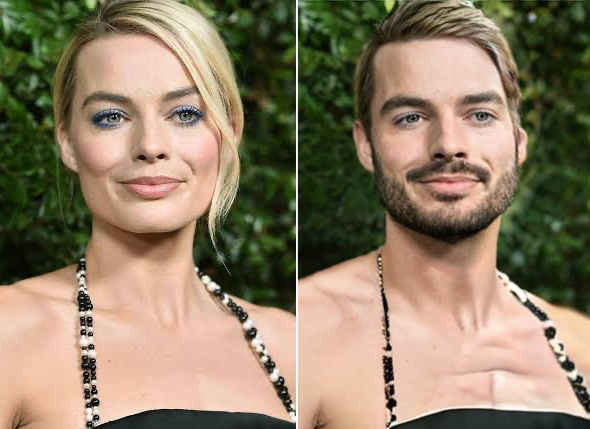 Actores y actrices de Hollywood con inteligencia artificial para saber cómo se verían con el sexo opuesto. (FaceApp/Composición/Jose Arana)