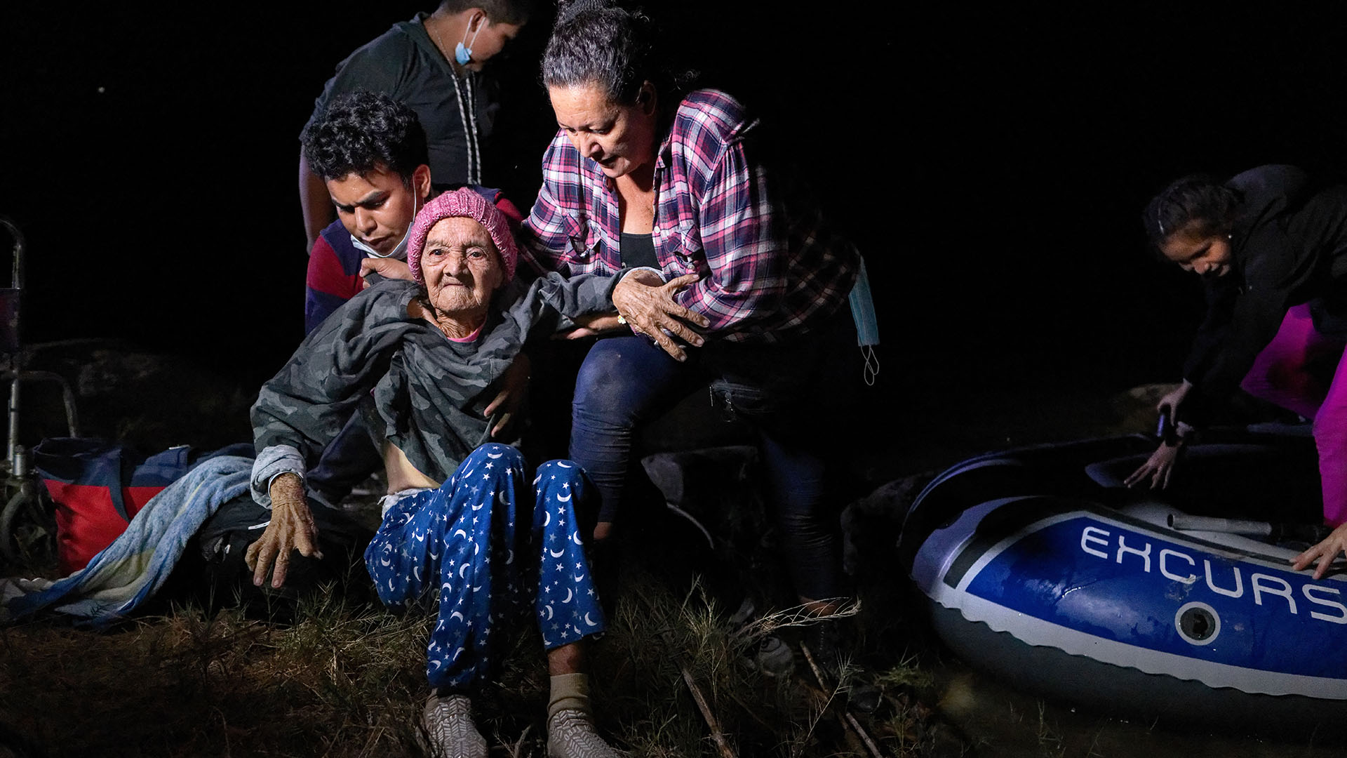 Trinidad Tabora abuela de Honduras frontera México-EEUU Ciudad Roma Tamaulipas (Foto: JOHN MOORE / GETTY IMAGES NORTH AMERICA / Getty Images via AFP)