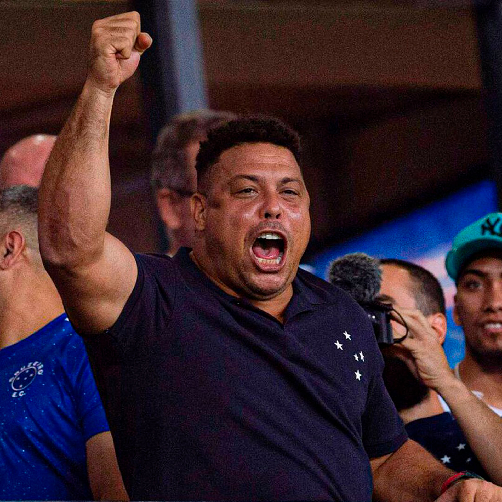 Ronaldo festejó el triunfo del Cruzeiro 