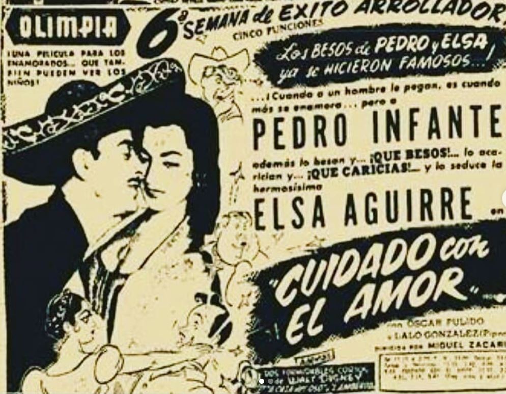 Elsa Aguirre y Pedro Infante protagonizaron Cuidado con el Amor (Foto: Instagram/@elsa.aguirre.official)