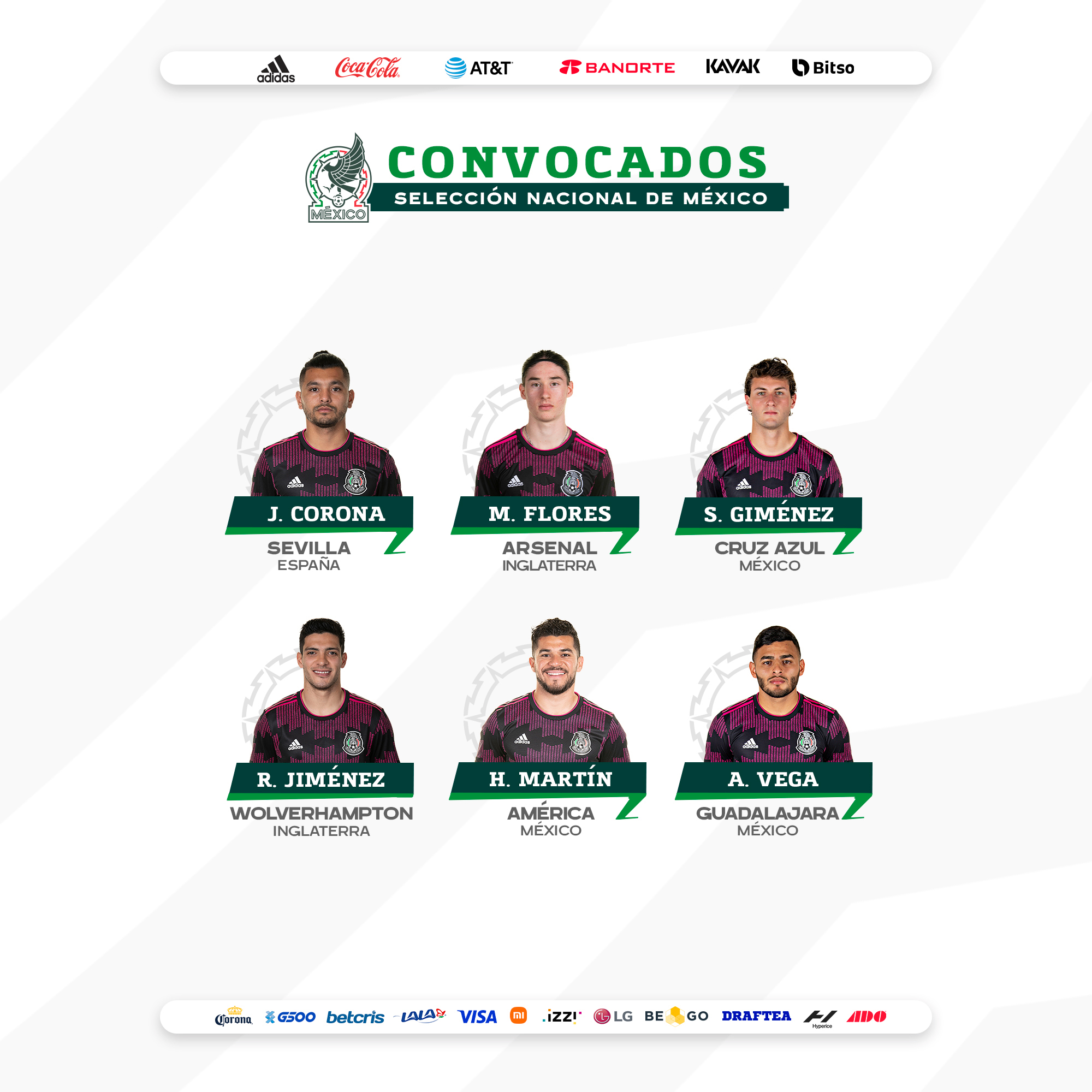 Marcelo Flores jugará los encuentros del verano con la Selección Mexicana (Foto: Twitter/@miseleccionmx)