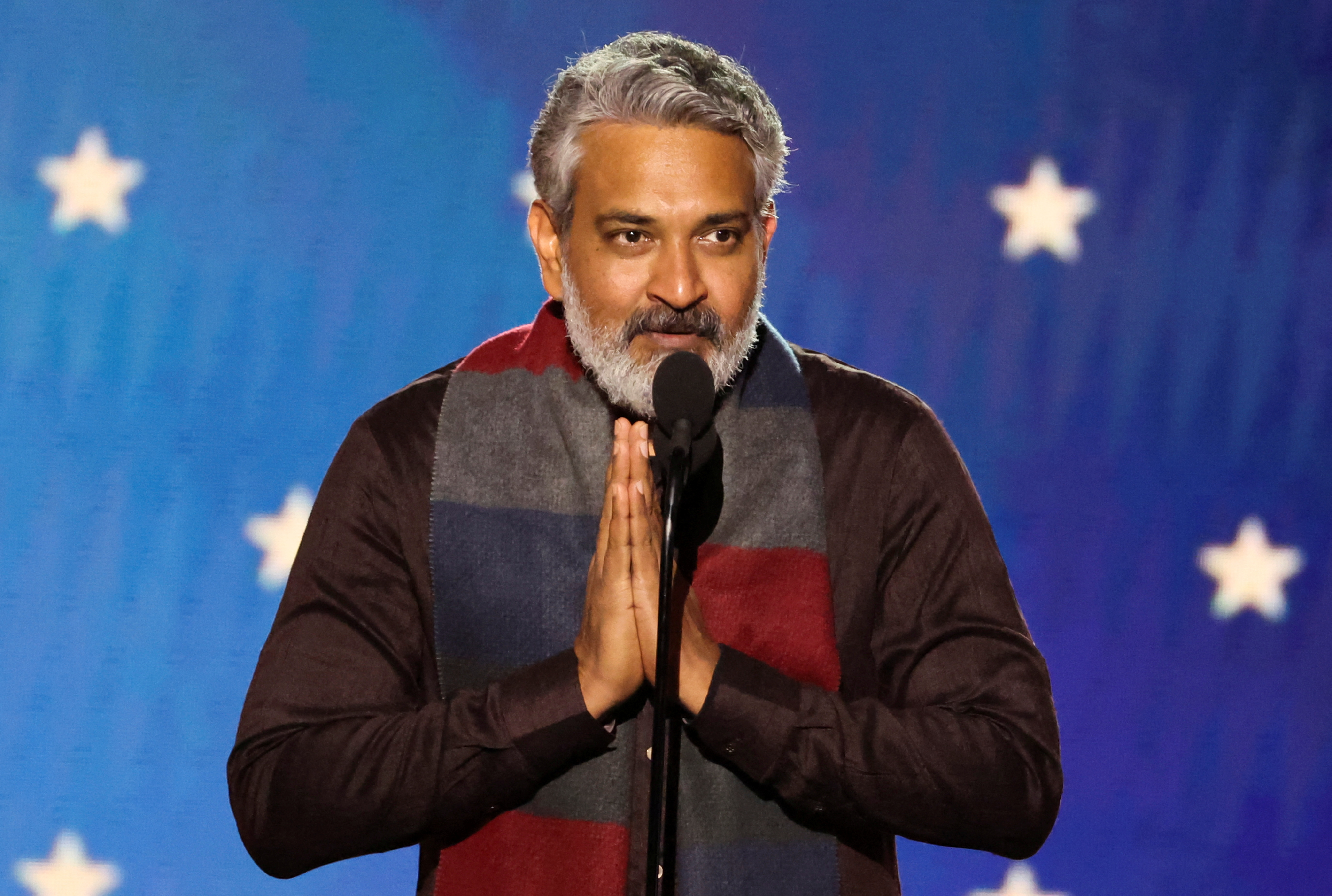 S. S. Rajamouli accepts the Best Foreign Language Film award for "RRR" during the 28th annual Critics Choice Awards in Los Angeles, California, U.S., January 15, 2023. REUTERS/Mario Anzuoni