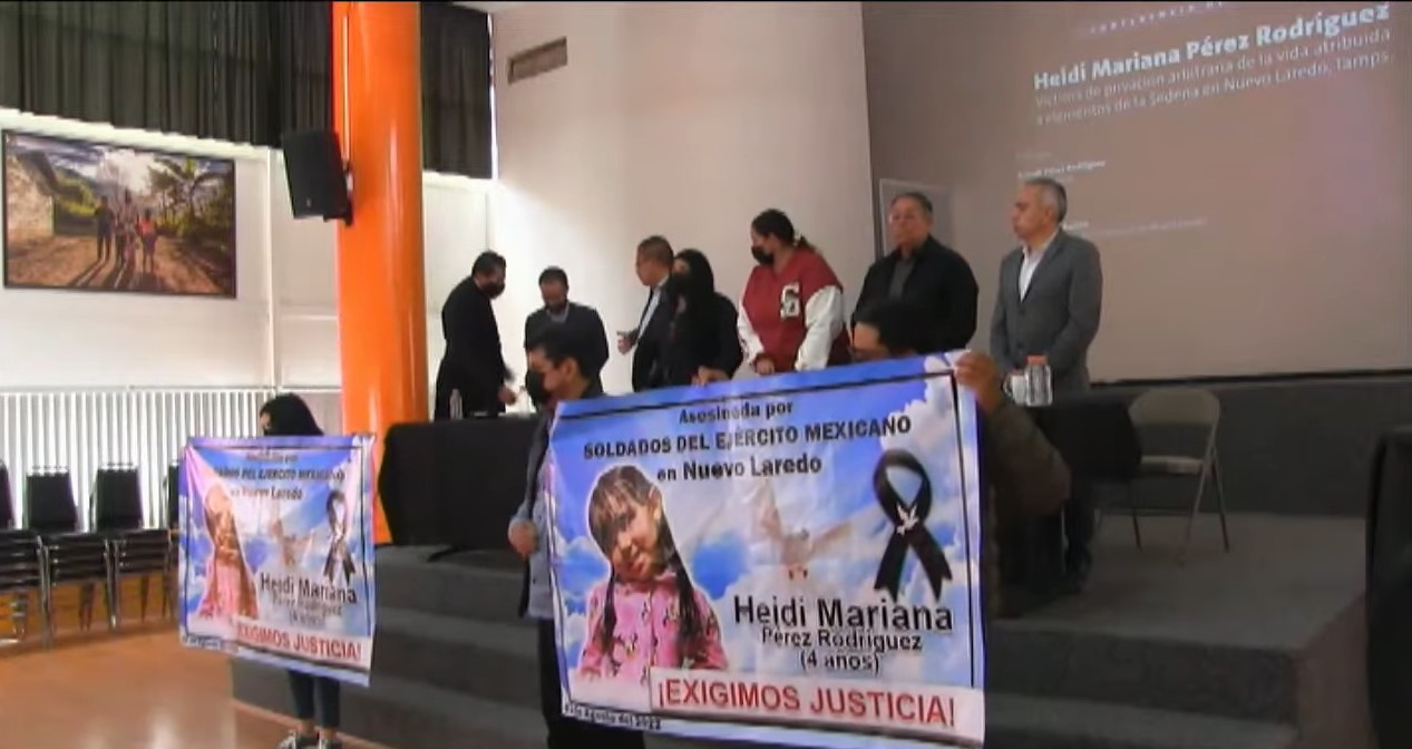Balas perdidas han cobrado la vida de niños y niñas como Heidi Mariana en México (foto: Centro Prodh)