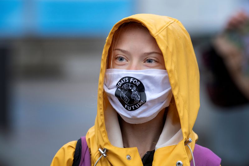 La activista climática sueca Greta Thunberg de 18 años confesó que sufre Asperger. Jessica Gow /TT News Agency/via REUTERS/Archivo