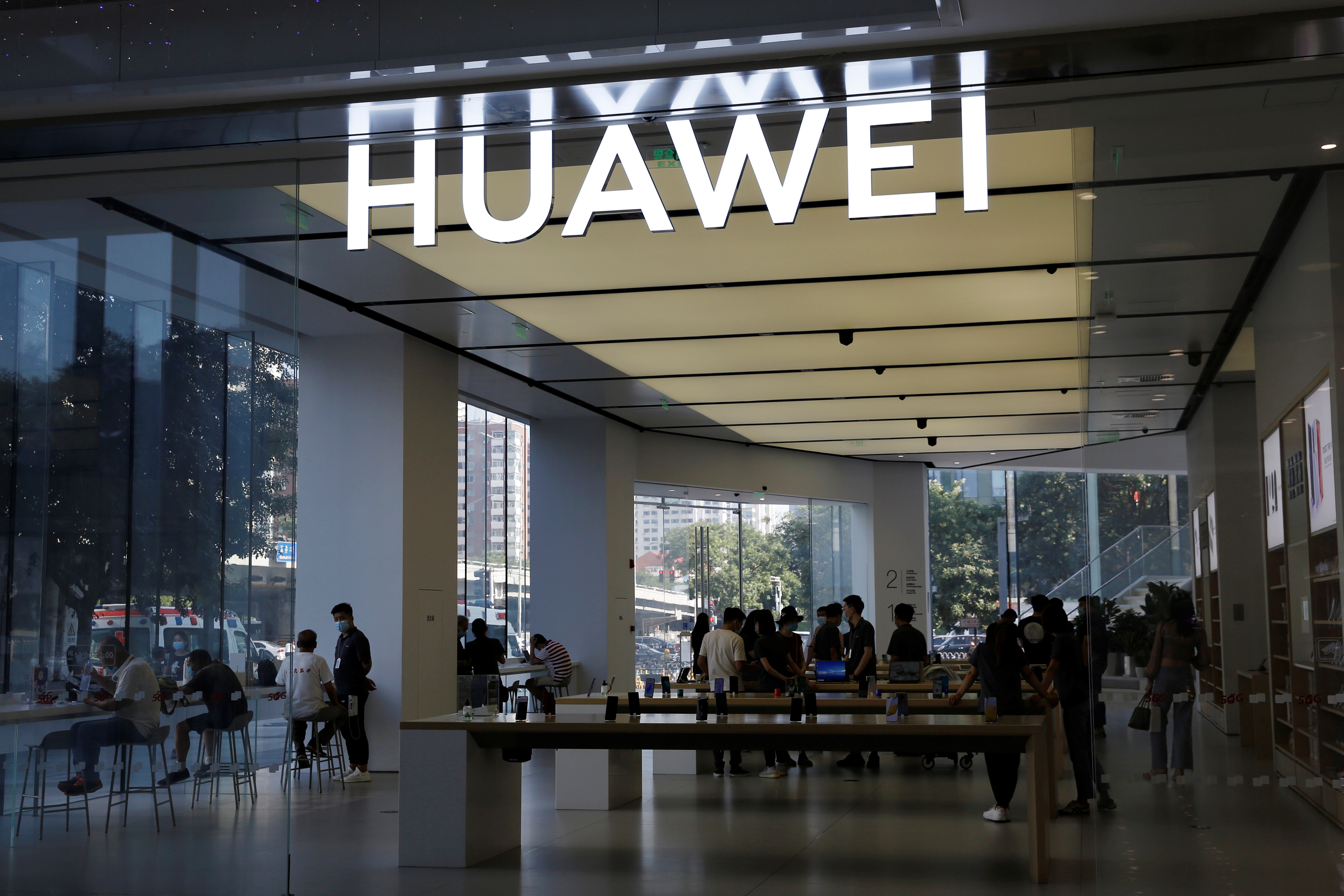 Local de Huawei en Beijing (Reuters)