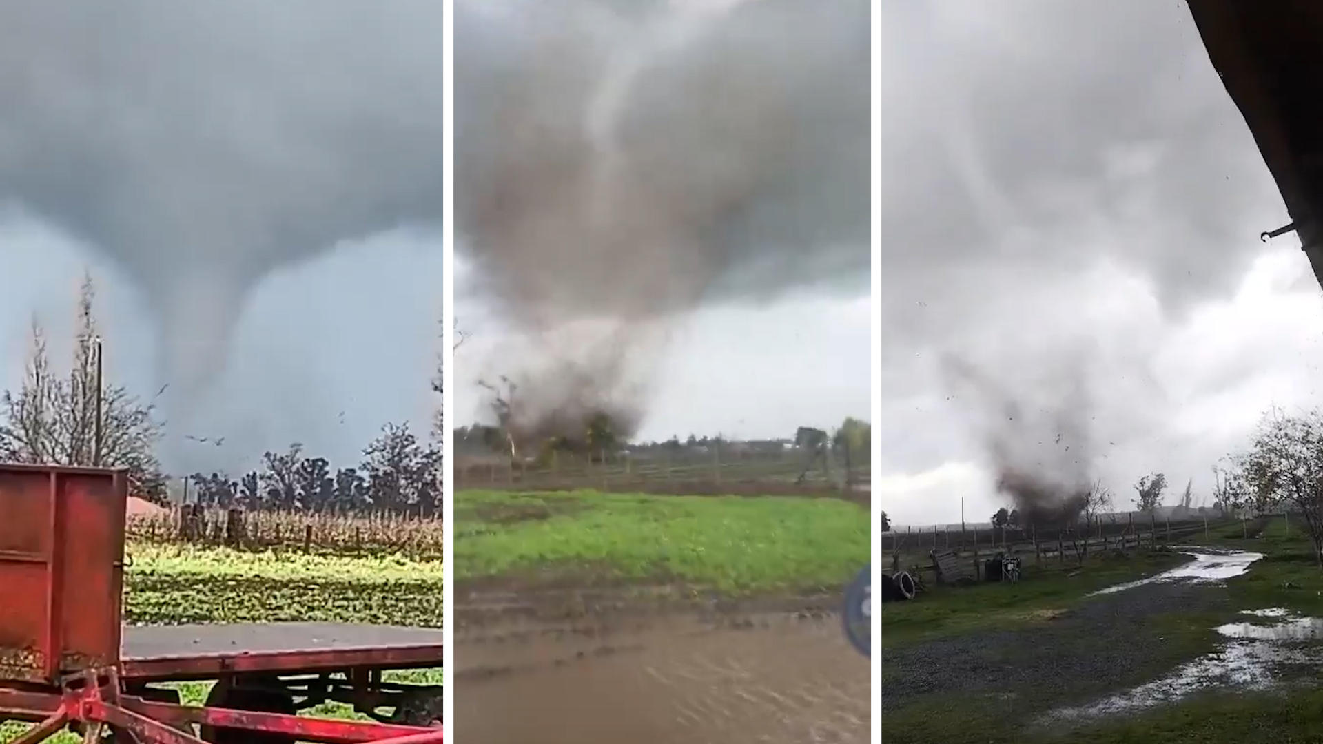 Un tornado arrasó varias viviendas en el sur de Chile con vientos de hasta 178 kilómetros por hora