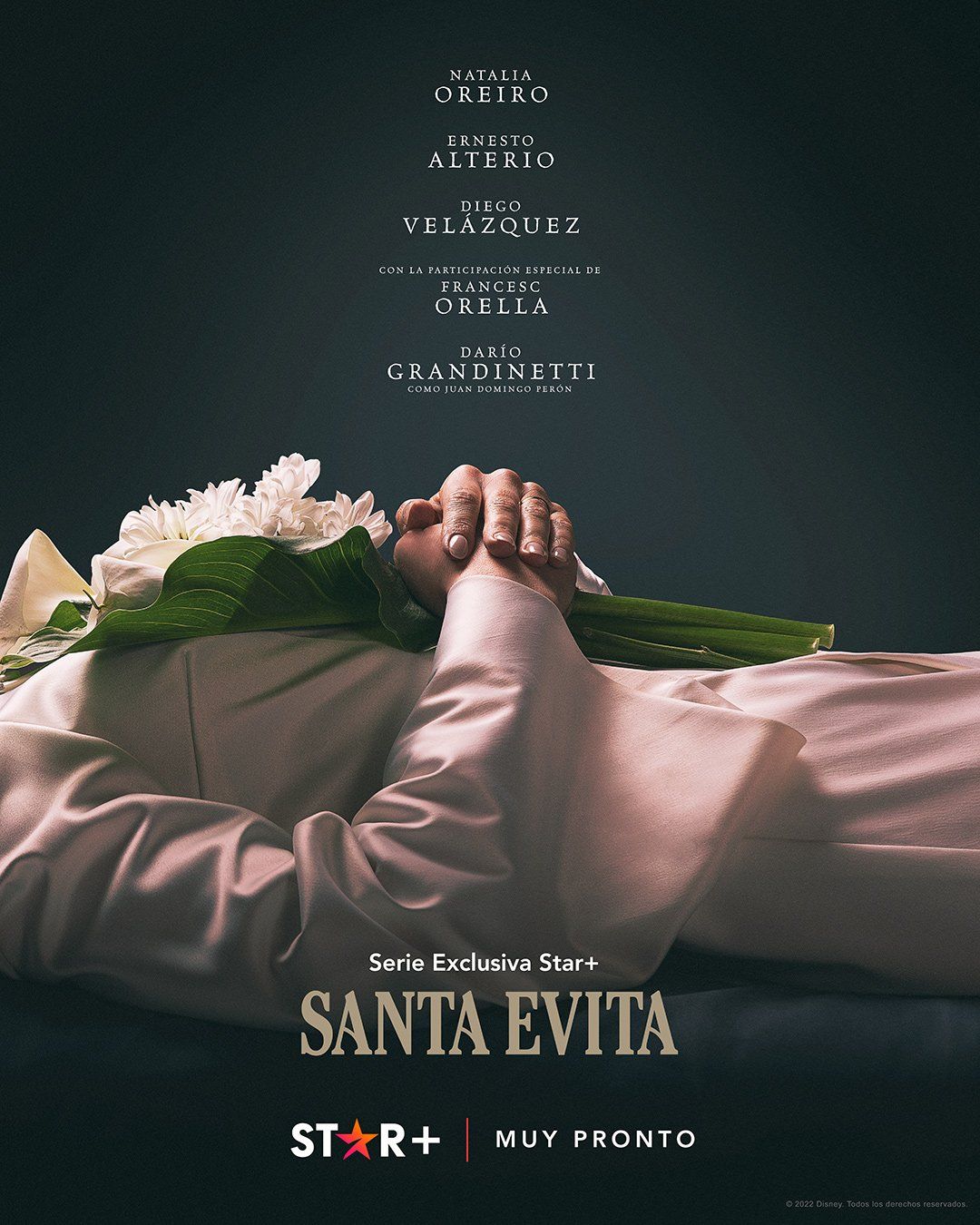 Póster oficial de "Santa Evita". (Star Plus)