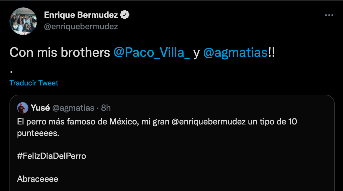 Enrique Bermúdez Recibió Felicitaciones Por El Día Mundial Del Perro Y