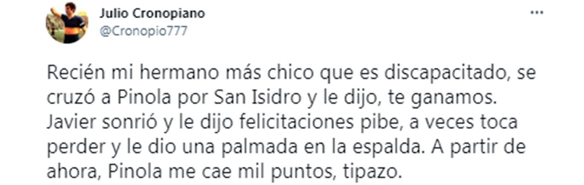 La Profunda Reflexión De Javier Pinola Tras Su Gesto Con Un Hincha De