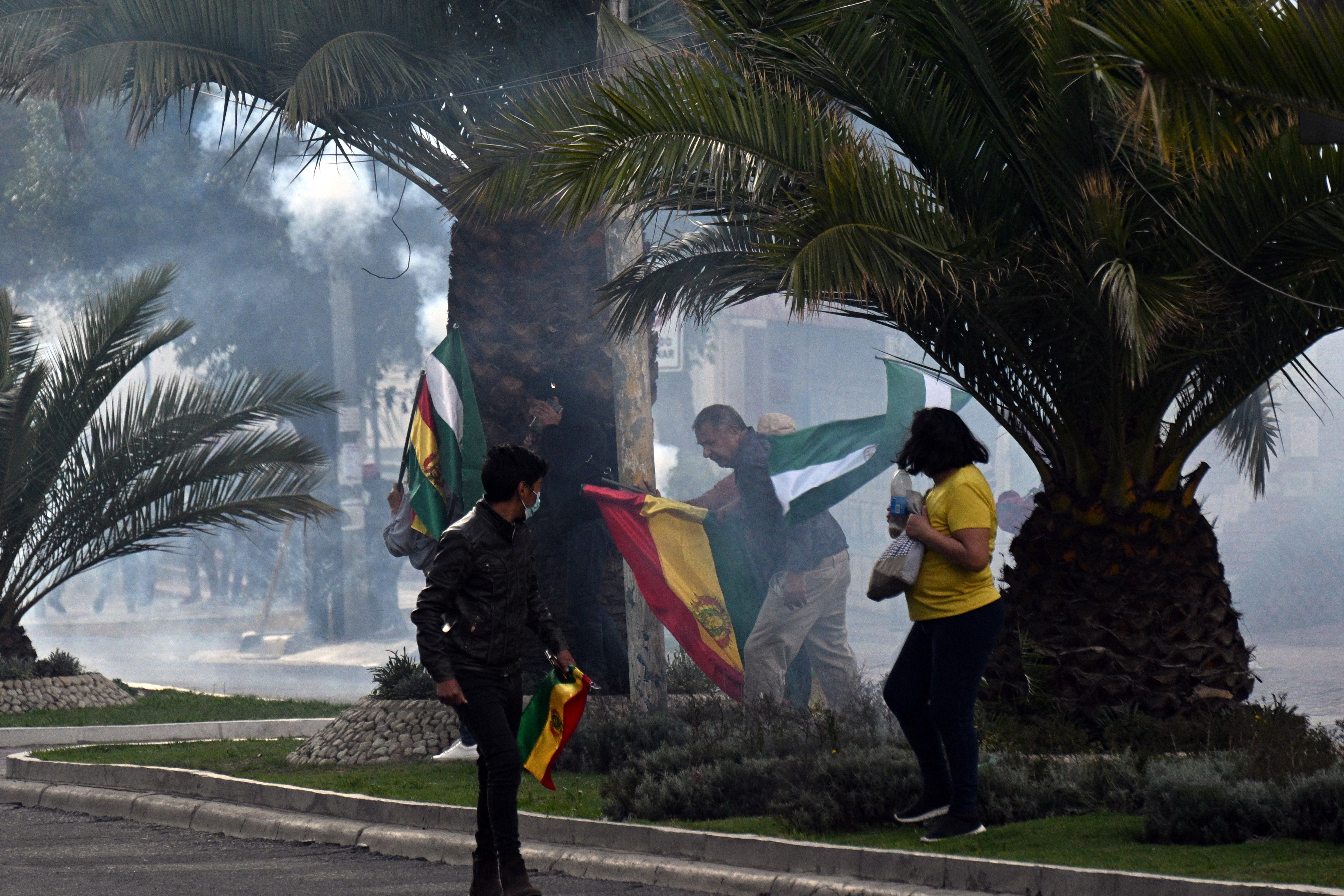 Incidentes en La Paz en medio de las manifestaciones (AIZAR RALDES / AFP)