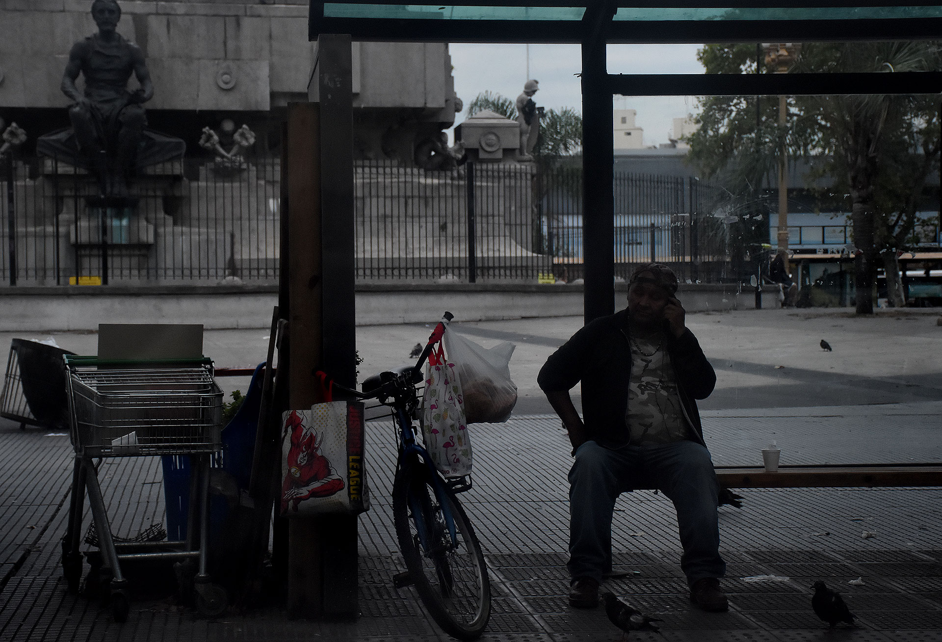 Debido a la disminución de la circulación, ya casi no se ven vendedores ambulantes