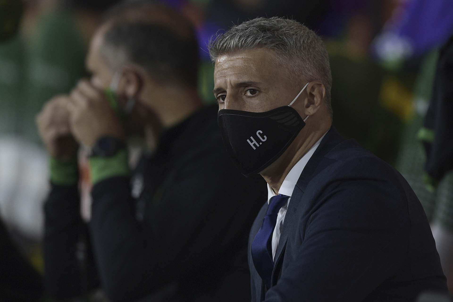 Hernán Crespo, conductor de un Defensa que brilló (JUAN MABROMATA / various sources / AFP)