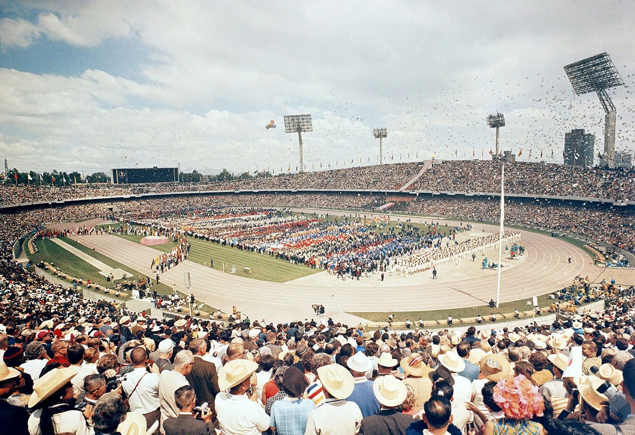 Estadio Olímpico Universitario, en CDMX.- Los Juegos Olímpicos de 1968 se recuerdan por un sin fin de obtención de récords, así como la vanguardia tecnológica que se demostró  (Foto: Twitter/ @Rockcervezapumas)