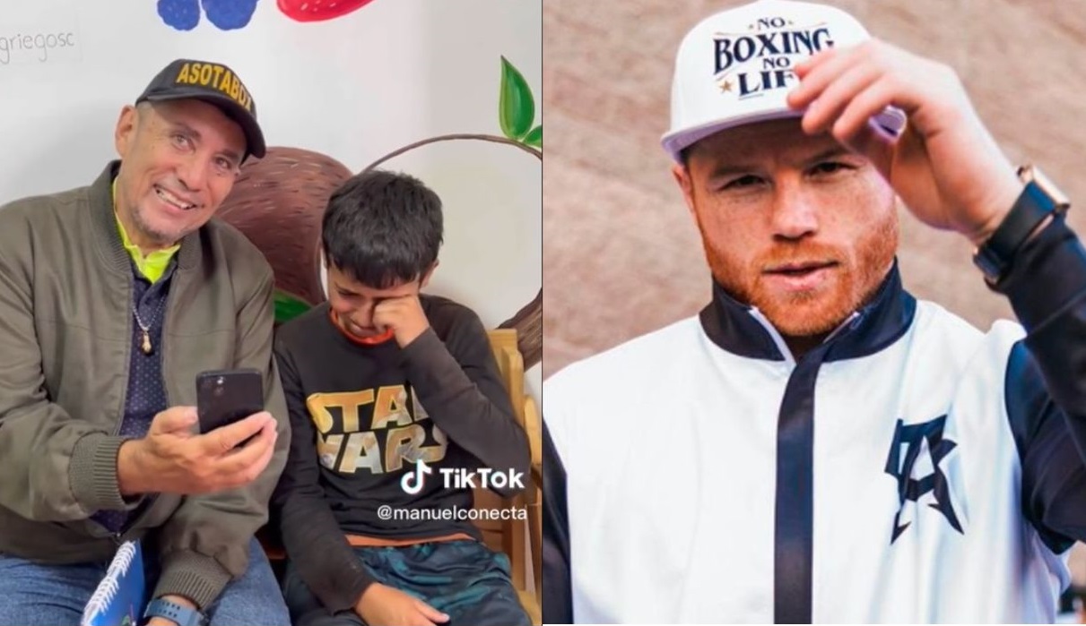 Canelo Álvarez hielp een jongen die voorruiten schoonmaakt zijn droom om bokser te worden waar te maken (TikTok/ @manuelconecta // Instagram/ @canelo)