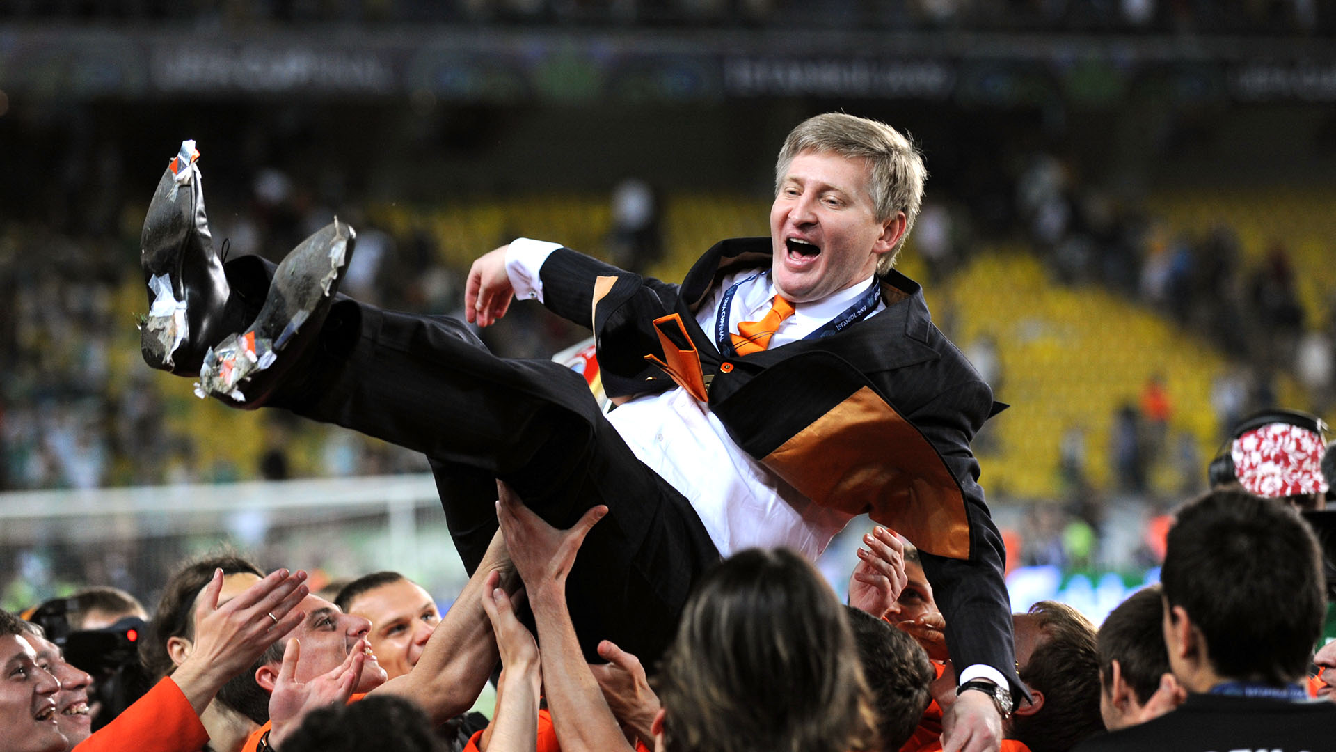 Rinad Akhmetov is also the president of the Ukrainian football club Shakhtar Donetsk (Getty Images by AMA / Corbis).