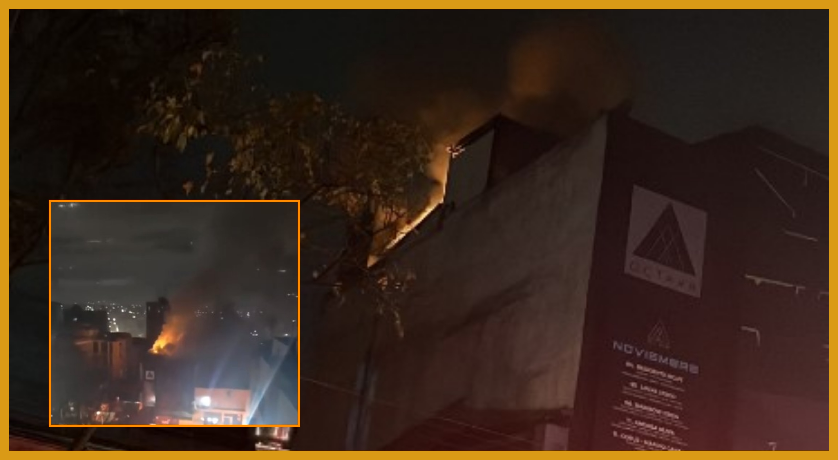 Pánico en Bogotá por incendio en discoteca Octava Club - Infobae