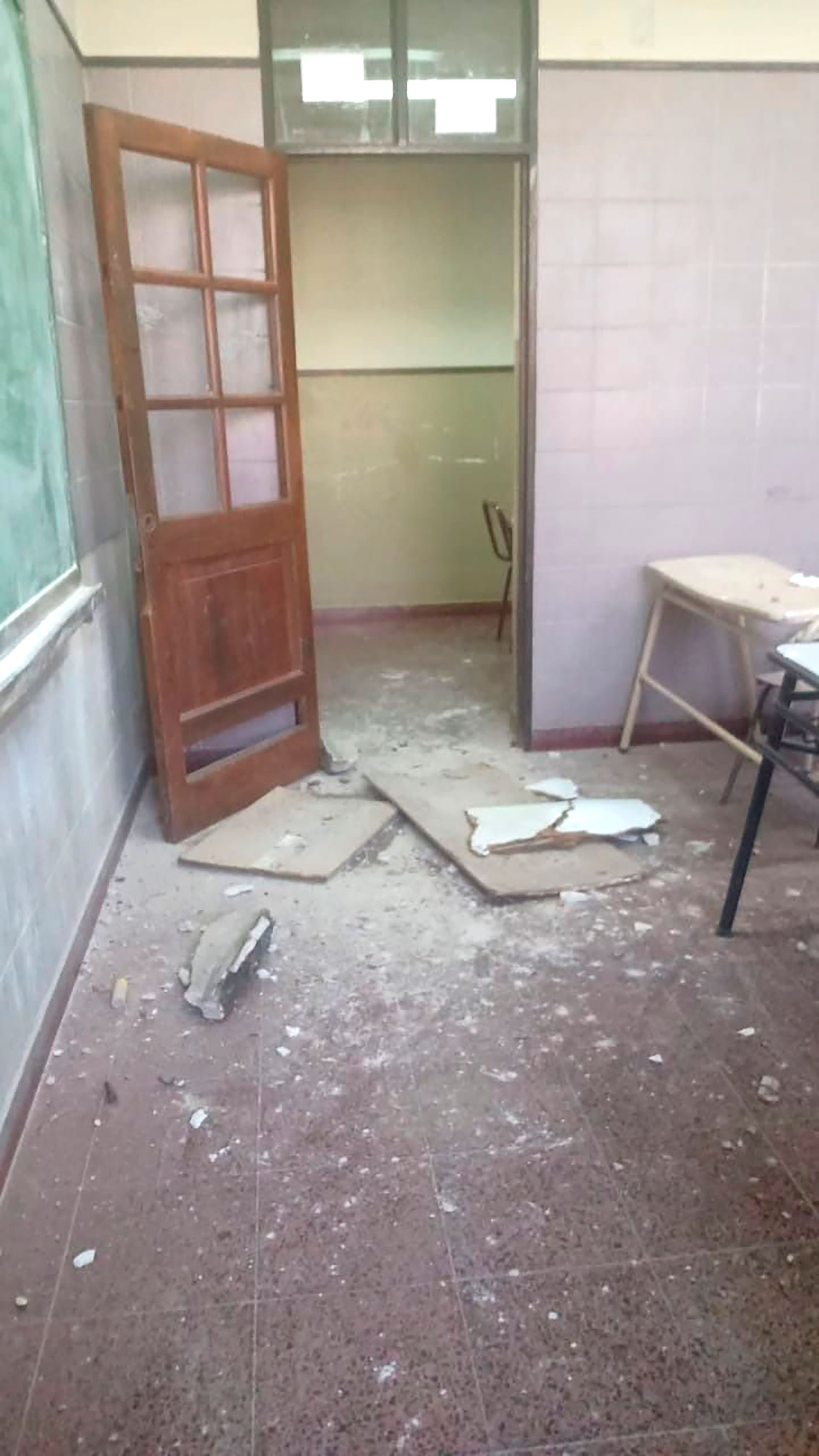 The convent that fell in the school classroom