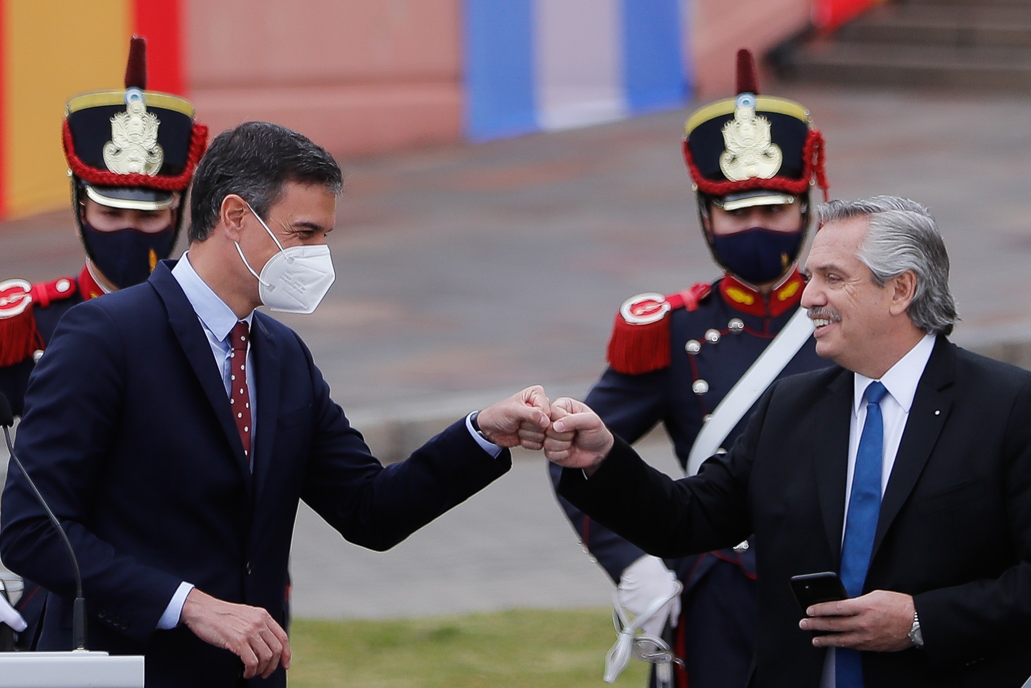 El jefe de Gobierno español, Pedro Sánchez, durante su reciente visita a la Argentina. EFE/ Juan Ignacio Roncoroni
