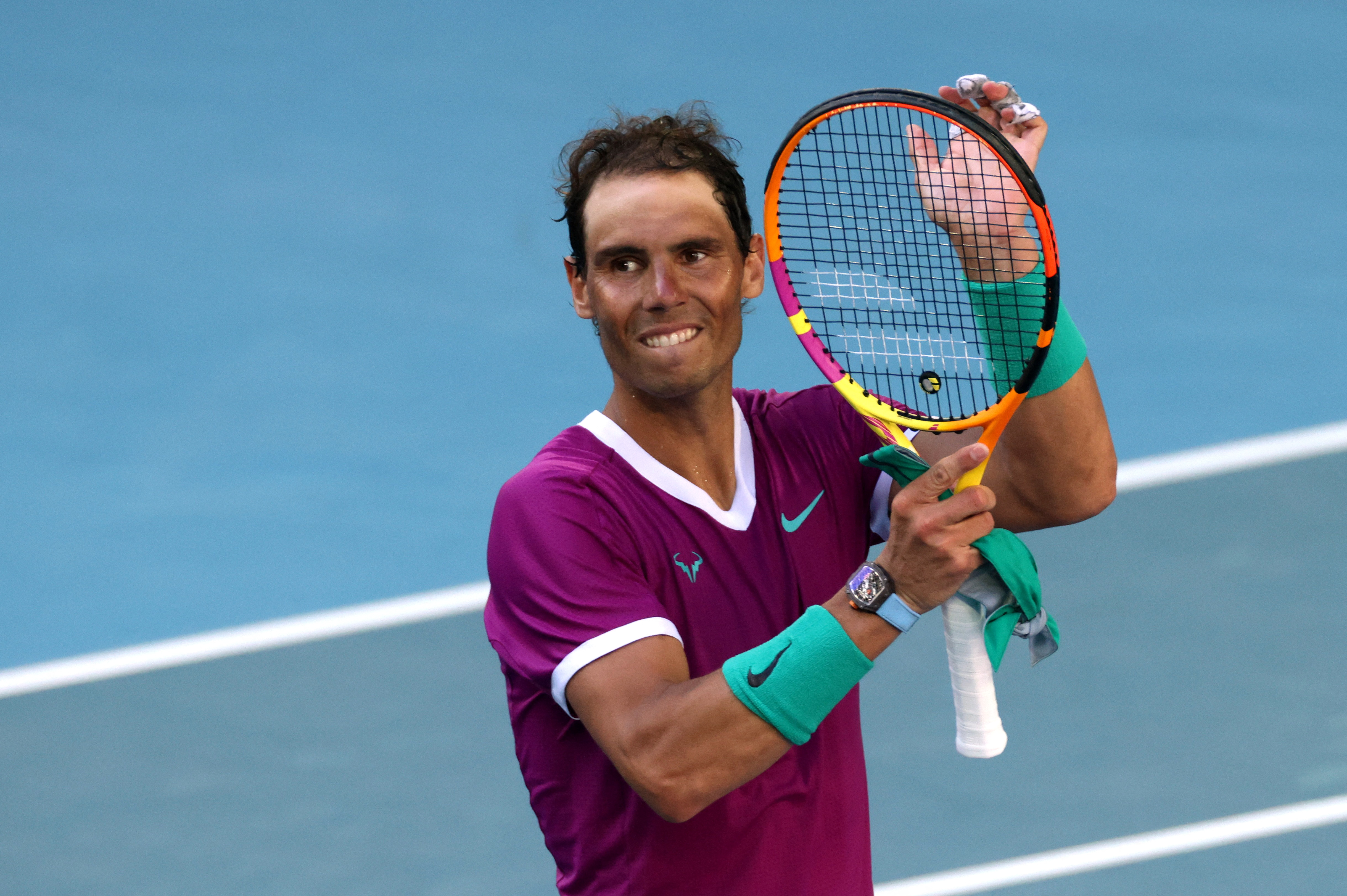 Rafael Nadal jugará en las semifinales del Abierto de Australia ante Matteo Berrettini (Foto: REUTERS)