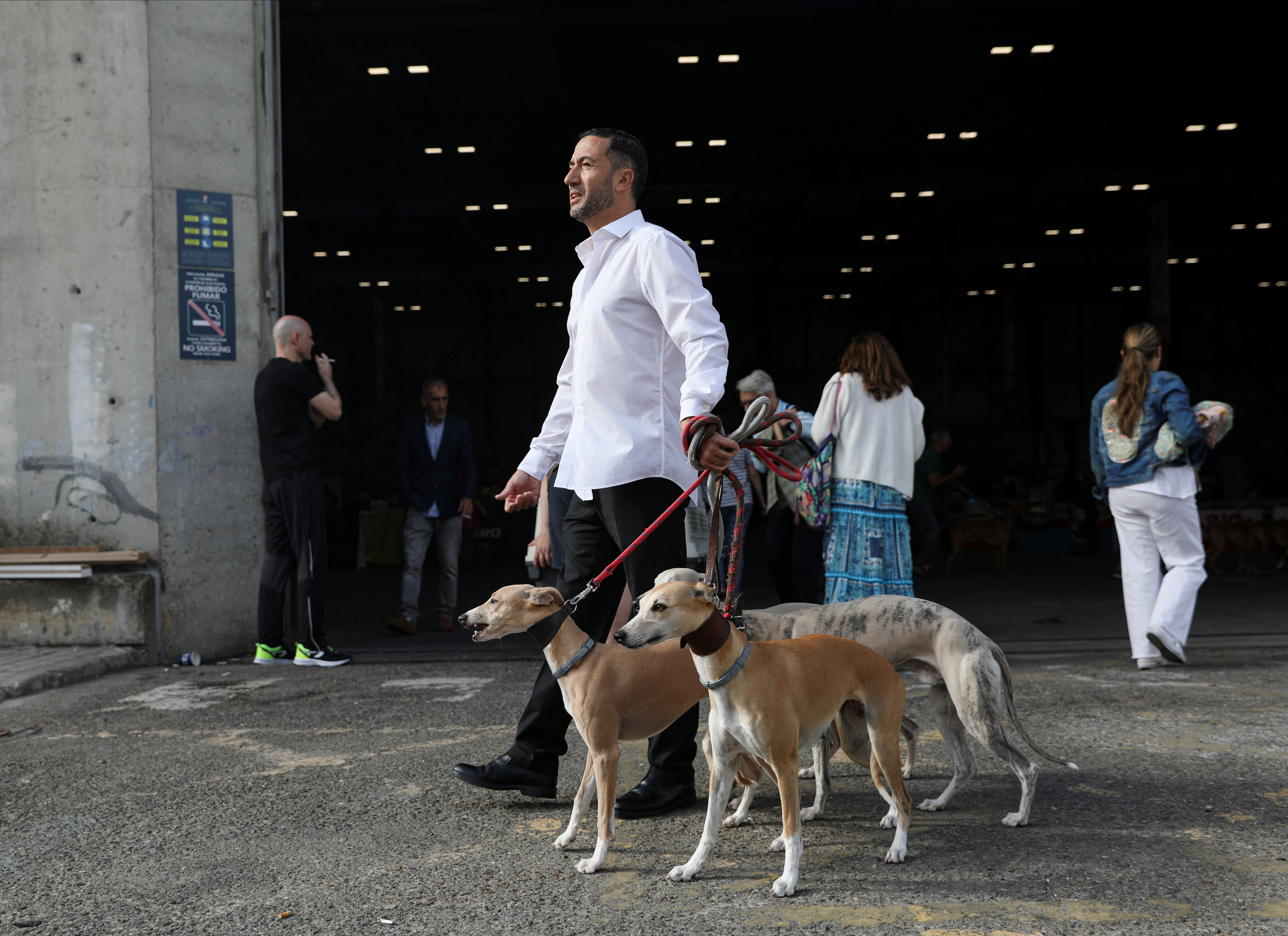 Para fomentar la afición por la competición y el conocimiento de las razas caninas, la WDS de Madrid le confirió un protagonismo especial a los niños (REUTERS)