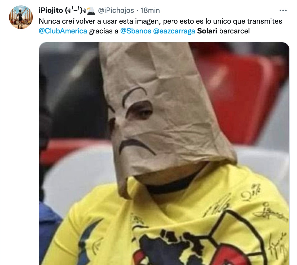 América vs San Luis: los mejores memes de la derrota de las “Águilas” en el  Estadio Azteca - Infobae