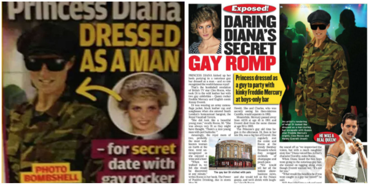 La revista "Globe" hizo una recreación de cómo pudo verse Diana esa noche 