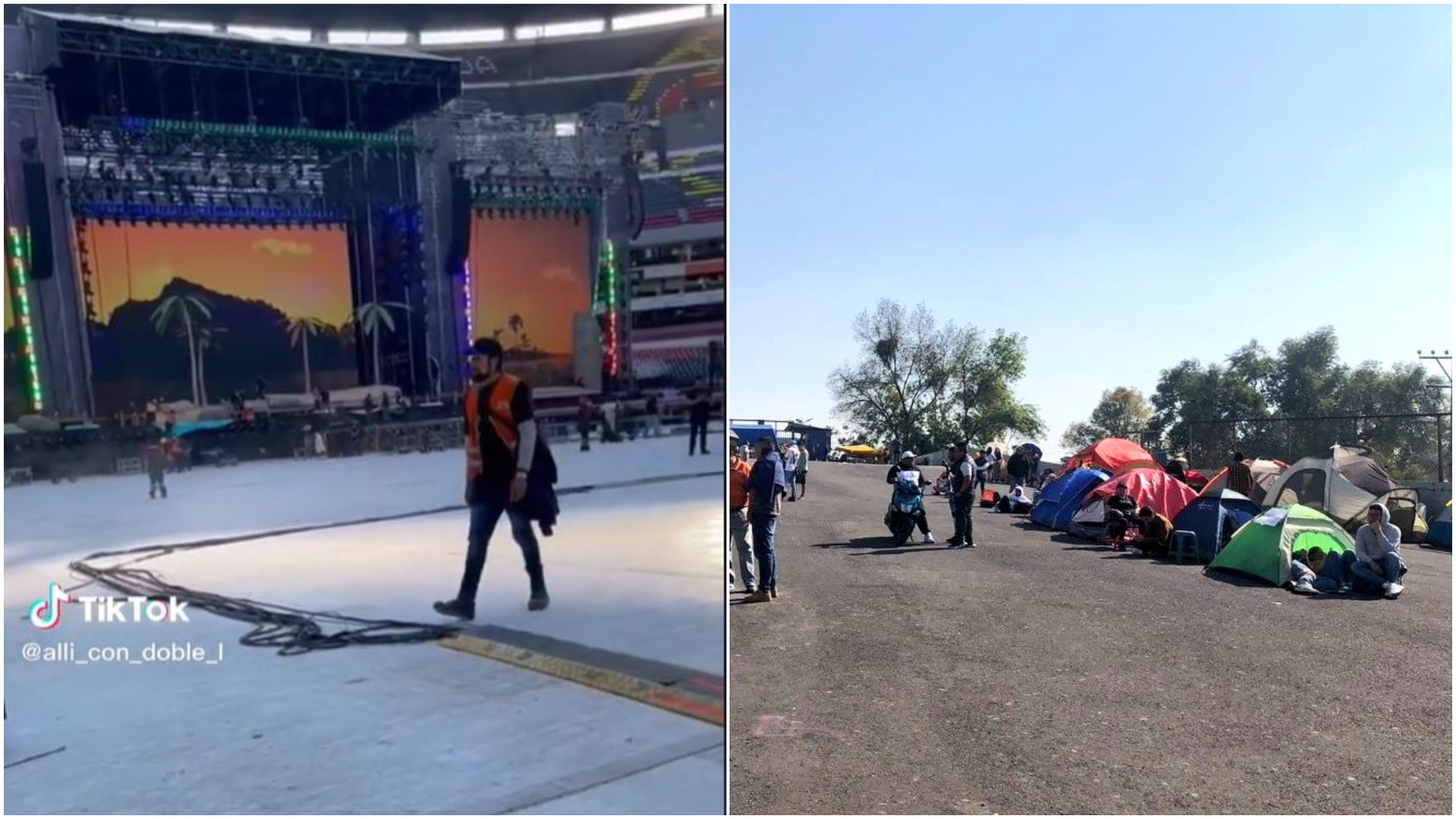 Fans de Bad Bunny acamparon dos días antes del concierto en el Estadio Azteca 
