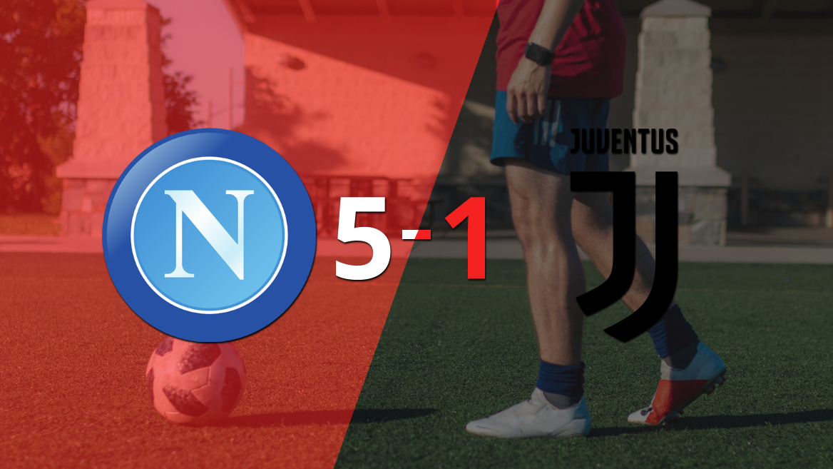 Goleada de Napoli a Juventus con doblete de Victor Osimhen incluído