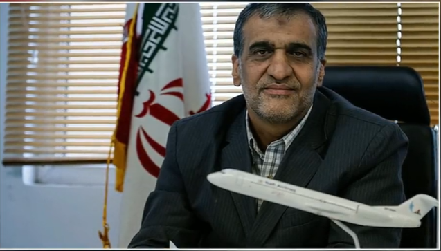 El piloto del avión venezolano-iraní, Gholamreza Ghasemi 