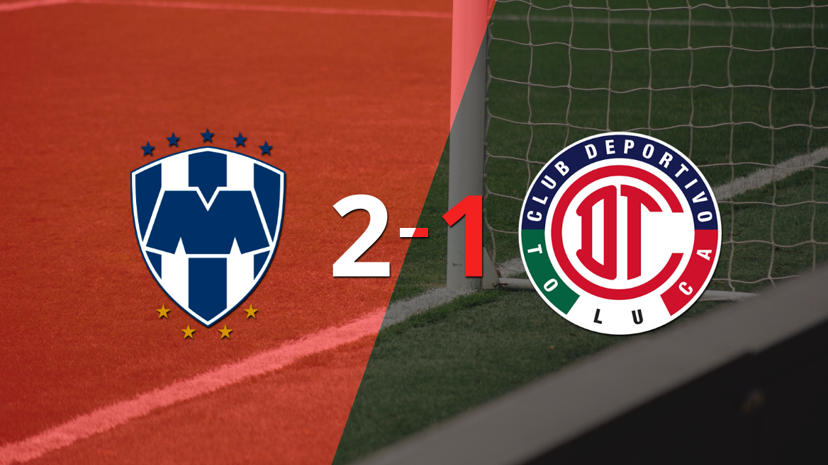 Alfonso González anota doblete en la victoria por 2 a 1 de CF Monterrey sobre Toluca FC