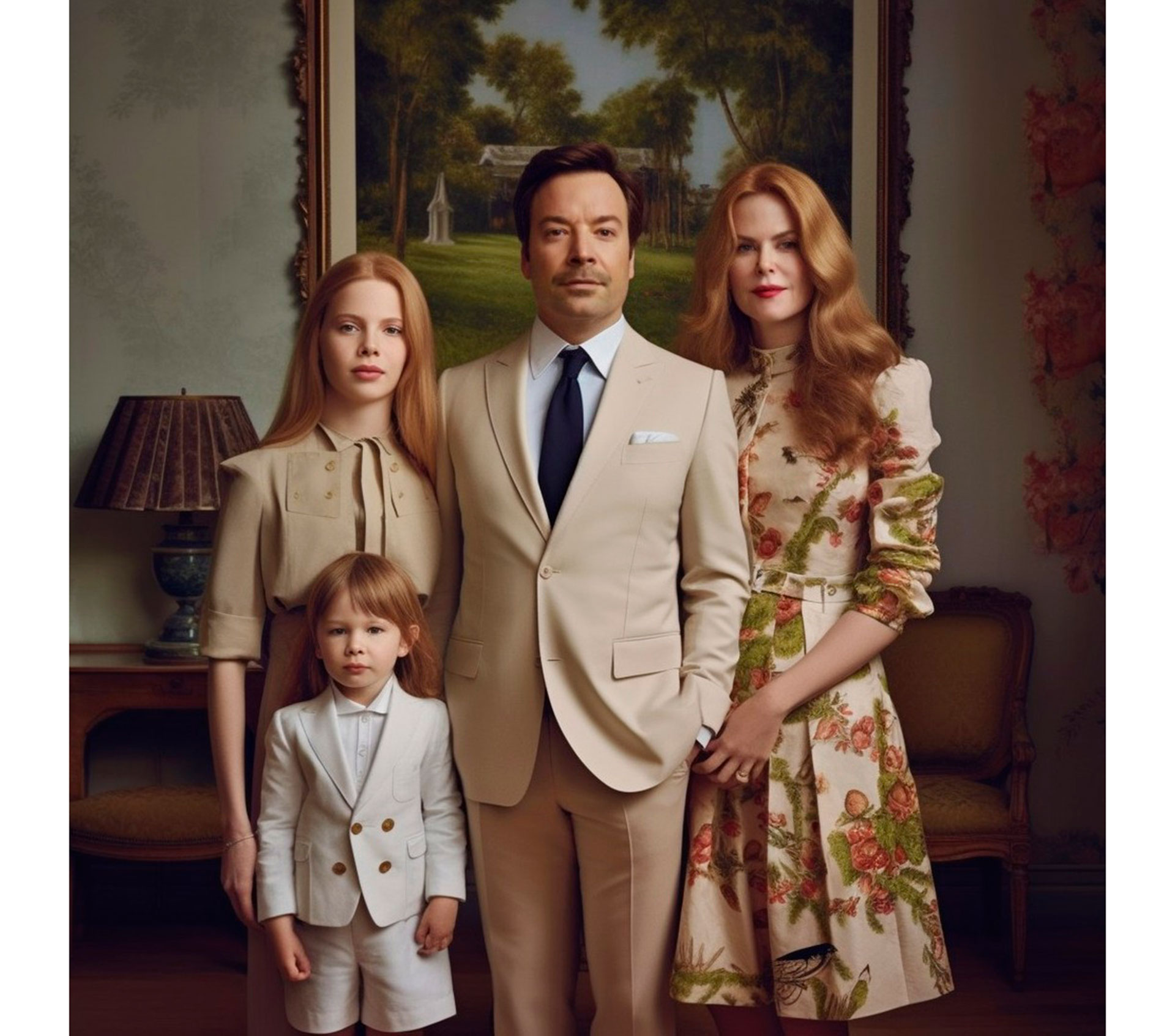 Nicole Kidman y Jimmy Fallon @mrpomeroyj_ai