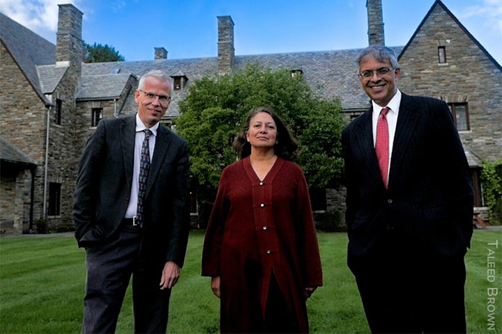 Martin Kuldorff , Jay Bhattacharya y Sunetra Gupta, autores de la  Declaración de Great Barrington