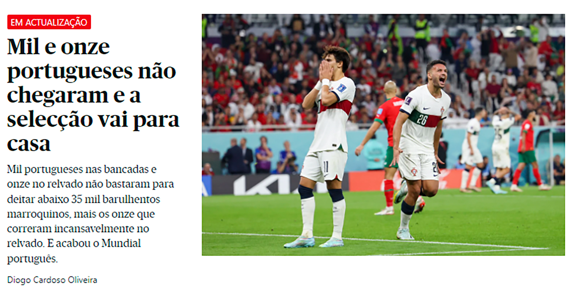 "Eintausendelf Portugiesen kamen nicht und das Team ging nach Hause" (Allgemein; Lissabon)