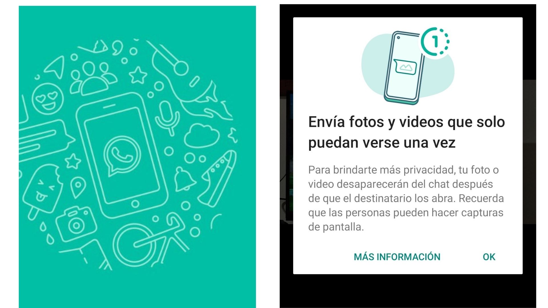 WhatsApp añadió una función para fotos y videos que solo se pueden ver una vez y desaparecen