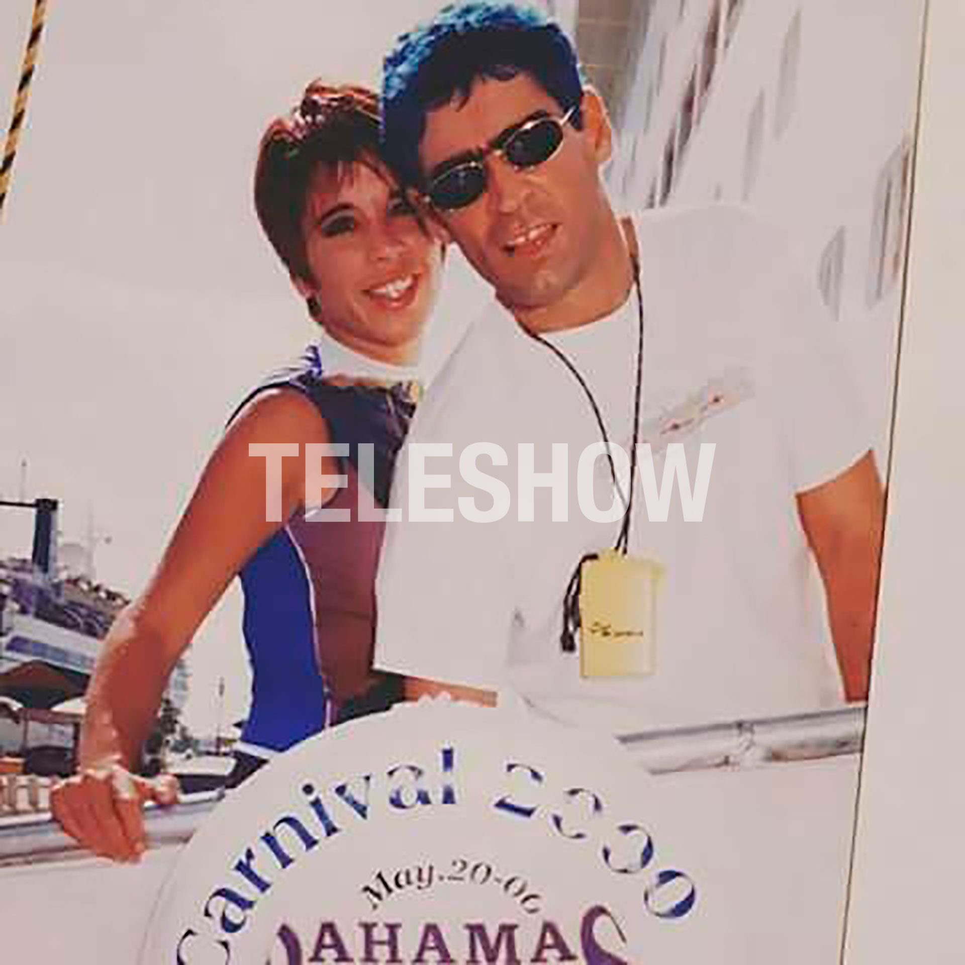 Rodrigo y Alejandra en el crucero a Bahamas