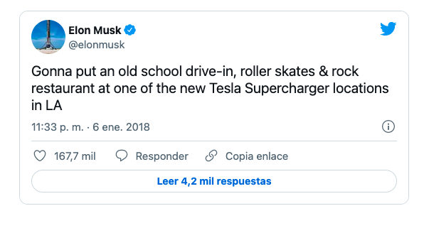 El anuncio de Musk