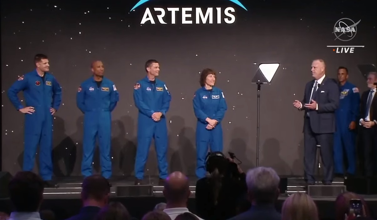 Los cuatro astronautas elegidos para la misión Artemis II