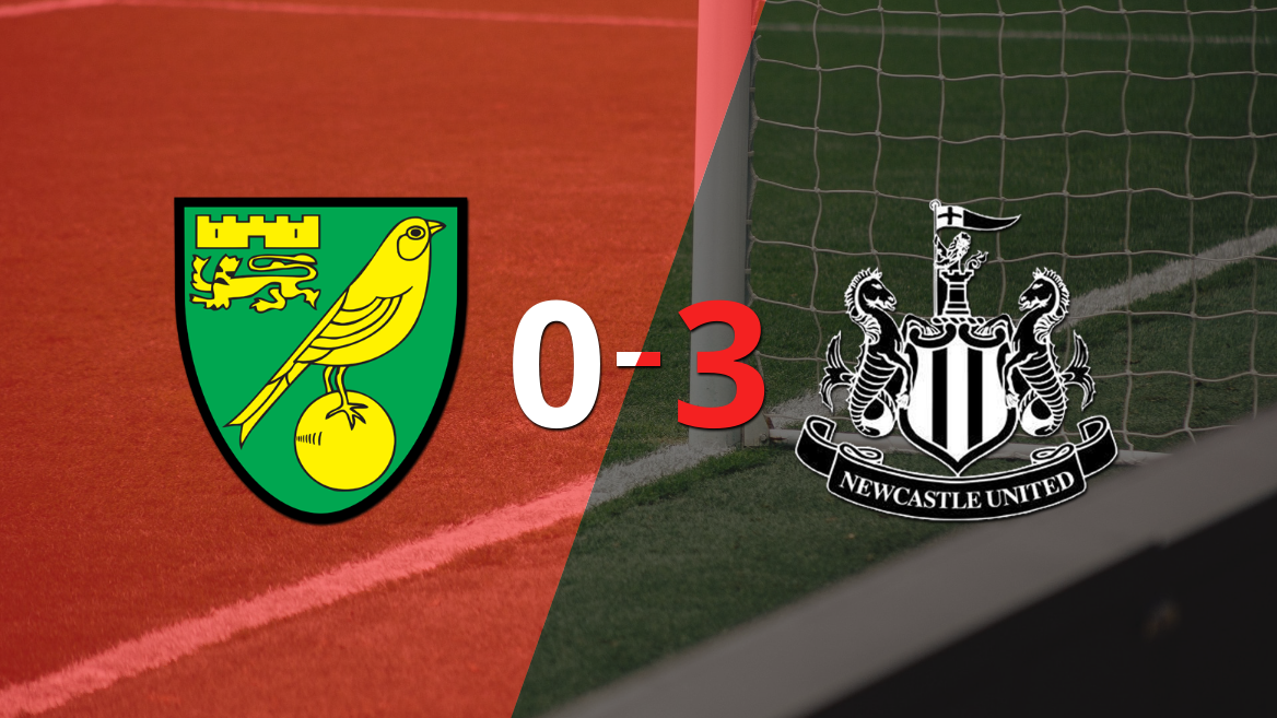 Newcastle United goleó 3-0 a Norwich City con doblete de Joelinton