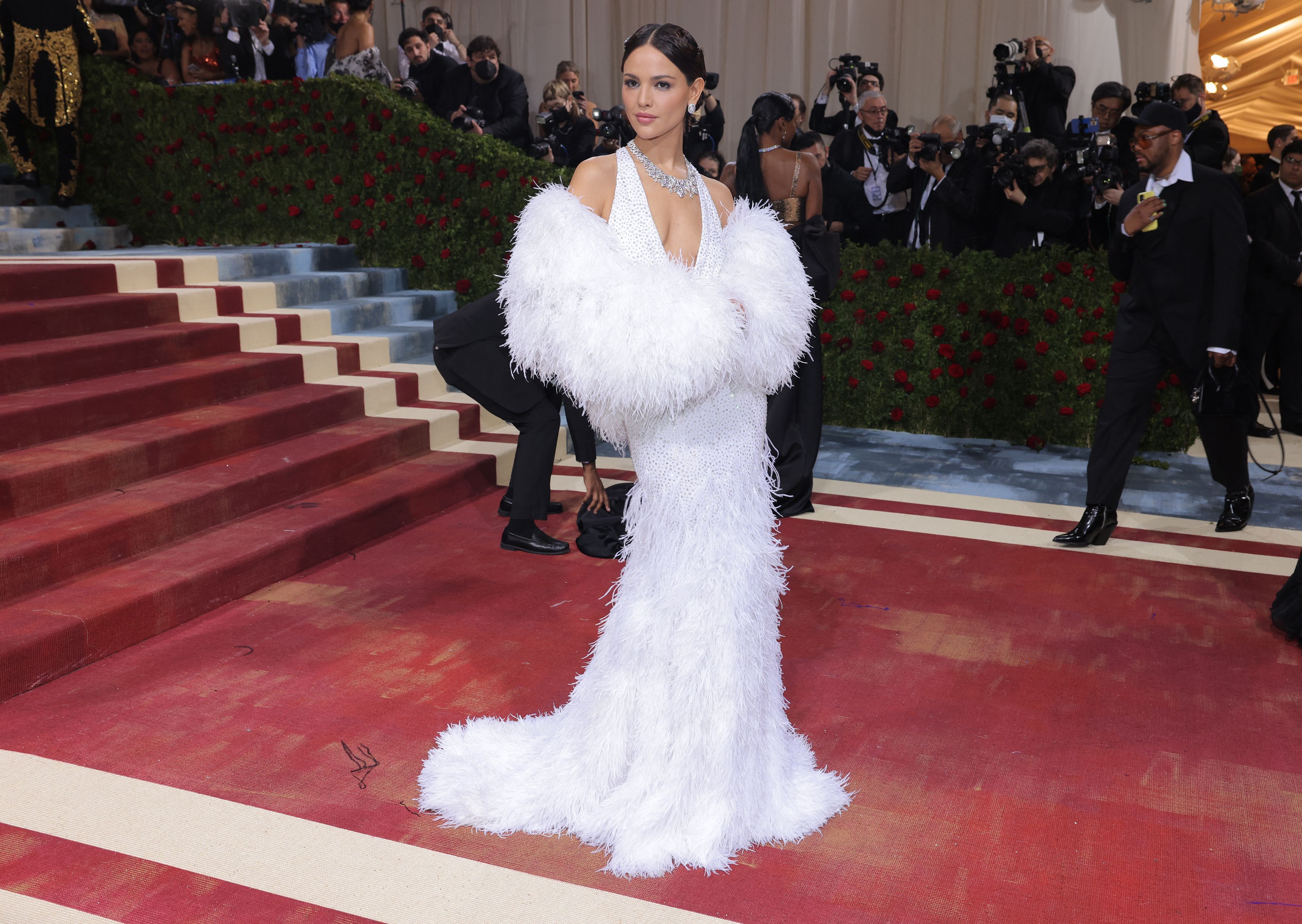 Eiza Gonzalez arrives at the In America: An Anthology of Fashion themed Met Gala at the Metropolitan Museum of Art in New York City, New York, U.S., May 2, 2022. REUTERS/Andrew Kelly