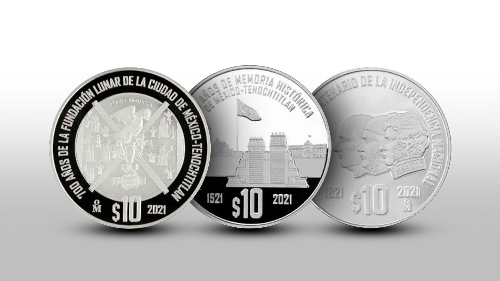 Las cinco monedas conmemorativas que juntas superan los 265 mil pesos a la venta por internet