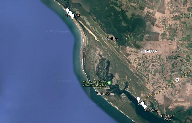 La Bahía de Altata Navolato, en Sinaloa. (Foto: Google Maps)