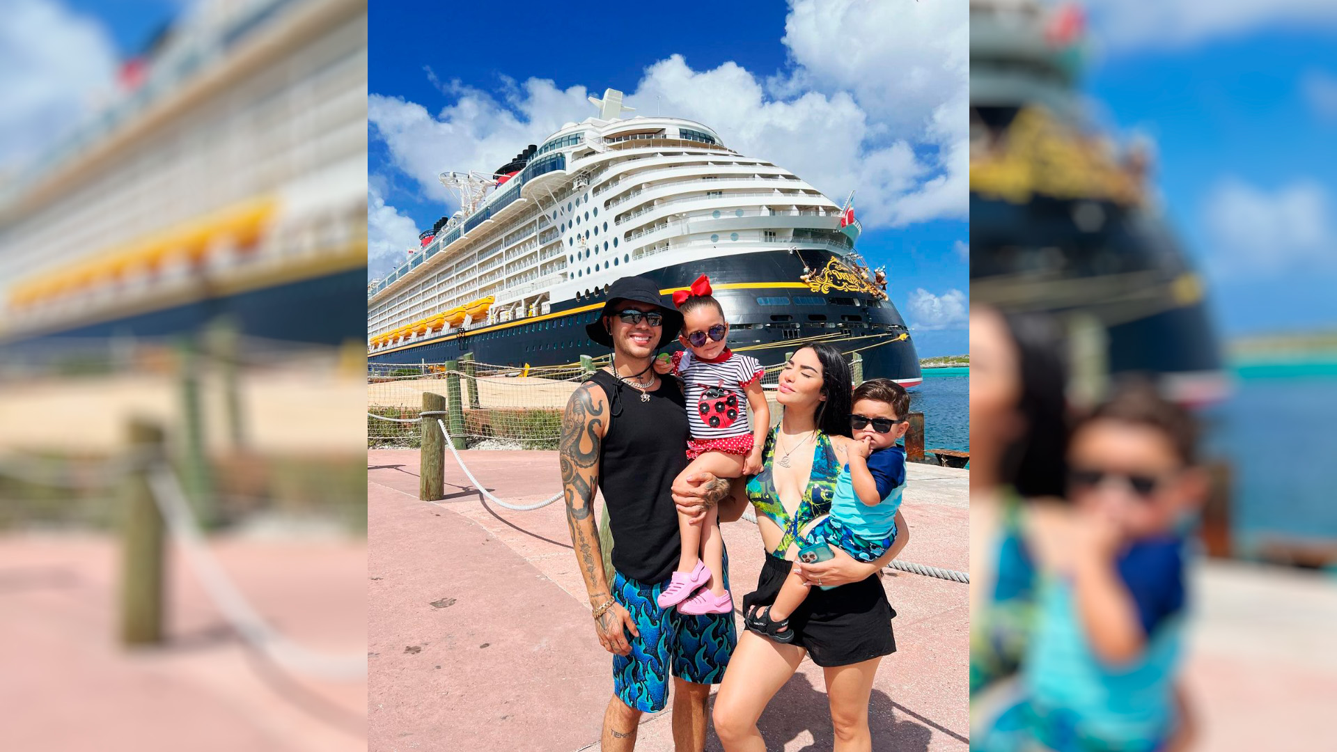 En julio pasado, junto a su familia dio un paseo en el exclusivo crucero de Disneyland Paris (Foto: Instagram @kimberly.loaiza)