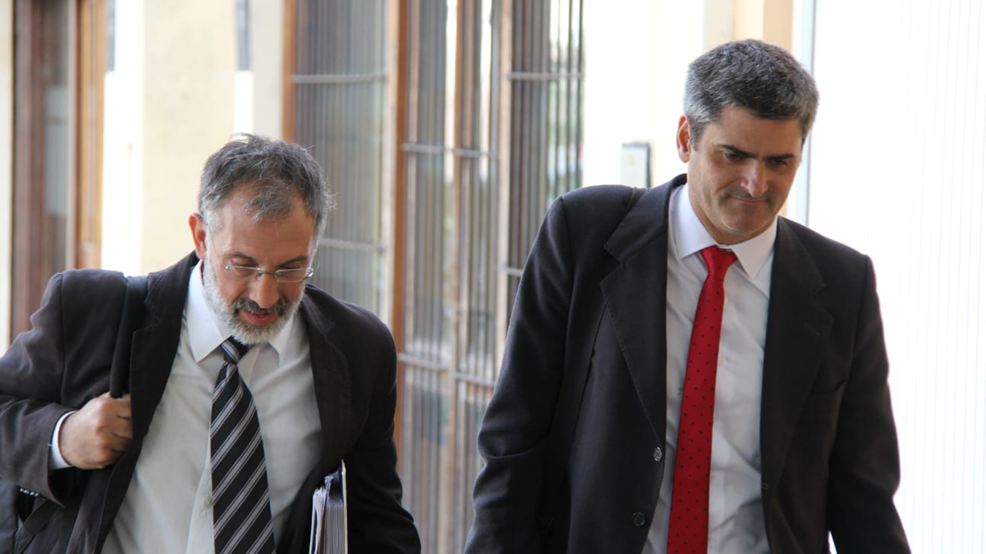 Los fiscales Gustavo García y Juan Manuel Dávila 